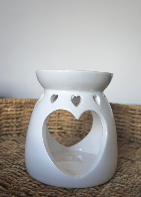 White Heart Wax Burner